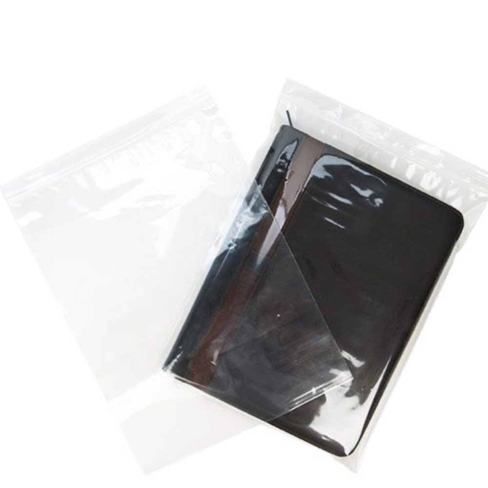 50 pk 10x13 Zip Poly Bags Zipper Seal Resealable Clear shipping Supplies Crafts - Picture 2 of 10